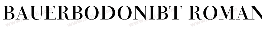 BauerBodoniBT Roman字体转换